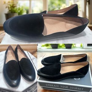 DANSKO Black Glazed Kid Leather Flat Womens Size 41 EU 11 - 11.5